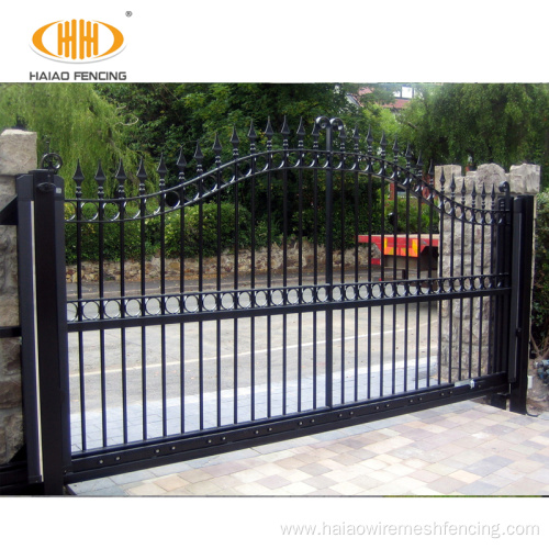 Beautiful customized powder coated modern iron gate designs